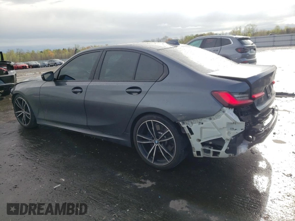 2020 BMW 3 Series M340i with VIN 3MW5U7J05L8B44054, listed as a Copart auction lot 50531364 with 38,012 mi miles and Salvage Title. Bid and sale history available at carsss.com. Image 2.