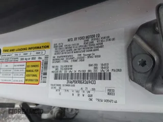 2016 Ford Fusion Titanium with VIN 3FA6P0K98GR369433, listed as a IAAI auction lot 42214785 with 64,918 mi miles and . Bid and sale history available at DreamBid. Image 9.