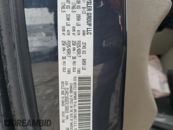 2014 Chrysler Town & Country Touring with VIN 2C4RC1BG6ER126603, listed as a Copart auction lot 51298005 with 161,694 mi miles and Salvage Title. Bid and sale history available at DreamBid. Image 13.