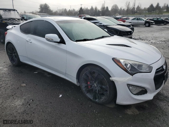 2015 Hyundai Genesis Coupe 3.8L Ultimate with VIN KMHHU6KJ0FU125464, listed as a Copart auction lot 43874745 with 0 mi miles and Clean Title. Bid and sale history available at carsss.com. Image 4.