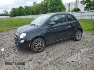 2012 FIAT 500 Pop with VIN 3C3CFFAR5CT382498, listed as a Copart auction lot 61175555 with 154,669 mi miles and Salvage title. Bid and sale history available at DreamBid. Image 1.