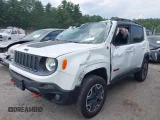2016 Jeep Renegade Trailhawk with VIN ZACCJBCT1GPC60715, listed as a IAAI auction lot 42460460 with 124,061 mi miles and . Bid and sale history available at DreamBid. Image 2.