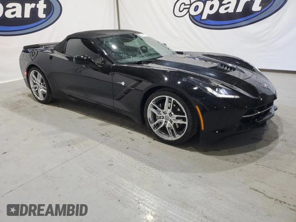 2019 Chevrolet Corvette 3LT with VIN 1G1YF3D73K5117449, listed as a Copart auction lot 82041944 with 53,554 mi miles and Salvage Title. Bid and sale history available at carsss.com. Image 4.