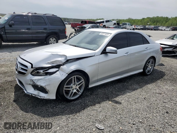 2015 Mercedes-Benz E 350 Sport with VIN WDDHF5KB3FB140317, listed as a Copart auction lot 53311025 with 55,876 mi miles and Salvage Title. Bid and sale history available at DreamBid. Image 1.