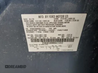 2019 Ford Flex SE with VIN 2FMGK5B88KBA15352, listed as a Copart auction lot 44358405 with 182,538 mi miles and Salvage Title. Bid and sale history available at carsss.com. Image 13.