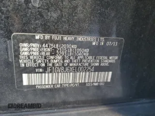2014 Subaru Impreza Sedan WRX WRX STI Limited with VIN JF1GV8J6XEL002254, listed as a Copart auction lot 41763795 with 119,472 mi miles and Salvage Title. Bid and sale history available at carsss.com. Image 13.