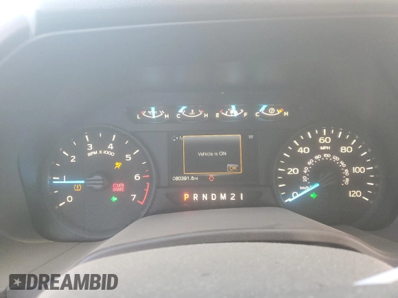 2017 Ford F-150 XL with VIN 1FTMF1EP3HKD07867, listed as a Copart auction lot 79906954 with 80,391 mi miles and Salvage title. Bid and sale history available at DreamBid. Image 9.