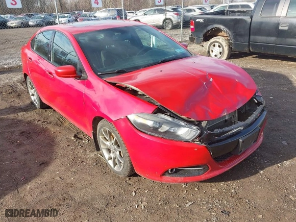2014 Dodge Dart SXT with VIN 1C3CDFBB3ED719461, listed as a IAAI auction lot 41937282 with 126,828 mi miles. Bid and sale history available at carsss.com. Image 1.