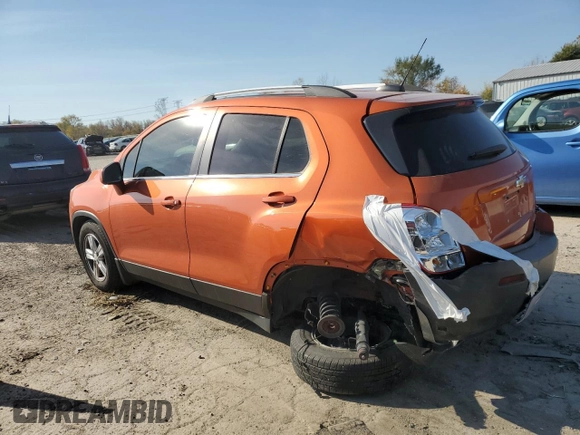 2016 Chevrolet Trax LT with VIN KL7CJLSB4GB605693, listed as a Copart auction lot 75873444 with 86,137 mi miles and Salvage Title. Bid and sale history available at carsss.com. Image 2.