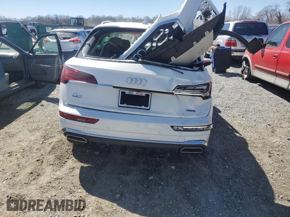2024 Audi Q5 S line Premium Plus with VIN WA1EAAFYXR2052091, listed as a Copart auction lot 49450535 with Not provided miles and Salvage title. Bid and sale history available at DreamBid. Image 6.