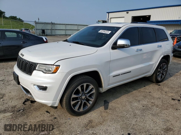 2017 Jeep Grand Cherokee Overland with VIN 1C4RJFCG6HC750819, listed as a Copart auction lot 59764325 with 108,295 mi miles and Clean title. Bid and sale history available at DreamBid. Image 1.