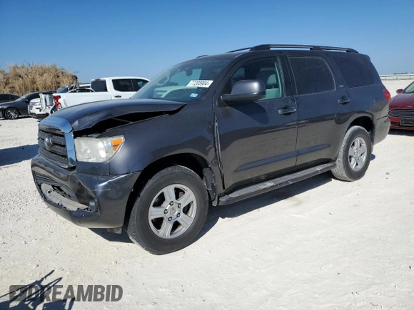 2012 Toyota Sequoia SR5 with VIN 5TDZM5G11CS003448, listed as a Copart auction lot 77208904 with 287,106 mi miles and Salvage Title. Bid and sale history available at carsss.com. Image 1.
