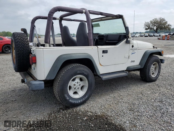 1997 Jeep Wrangler Sport with VIN 1J4FY19S9VP430180, listed as a Copart auction lot 50430055 with 0 mi miles and Salvage Title. Bid and sale history available at carsss.com. Image 3.