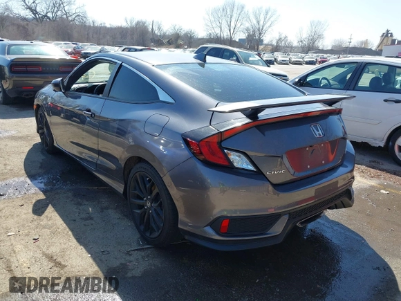 2020 Honda Civic Si Coupe with VIN 2HGFC3A56LH753336, listed as a IAAI auction lot 41748457 with 55,079 mi miles. Bid and sale history available at carsss.com. Image 3.