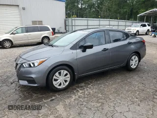 2021 Nissan Versa S with VIN 3N1CN8DVXML809648, listed as a Copart auction lot 58293085 with 62,622 mi miles and Salvage title. Bid and sale history available at DreamBid. Image 1.