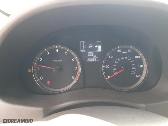 2015 Hyundai Accent GLS with VIN KMHCT4AE9FU825800, listed as a Copart auction lot 50455275 with 126,886 mi miles and Salvage Title. Bid and sale history available at carsss.com. Image 9.