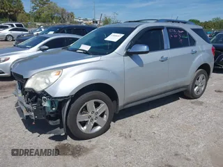 2014 Chevrolet Equinox LTZ with VIN 2GNALDEK7E6247275, listed as a IAAI auction lot 41808207 with 136,706 mi miles. Bid and sale history available at carsss.com. Image 2.