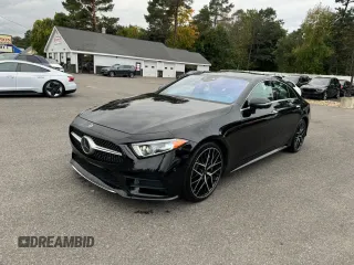 2019 Mercedes-Benz CLS with VIN WDD2J5JB7KA015777, listed as a Copart auction lot 73479054 with 184,835 mi miles and Clean Title. Bid and sale history available at carsss.com. Image 1.