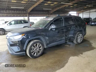 2019 Toyota RAV4 XLE Premium with VIN JTMA1RFV5KD026145, listed as a Copart auction lot 48238125 with 101,443 mi miles and Salvage Title. Bid and sale history available at carsss.com. Image 1.