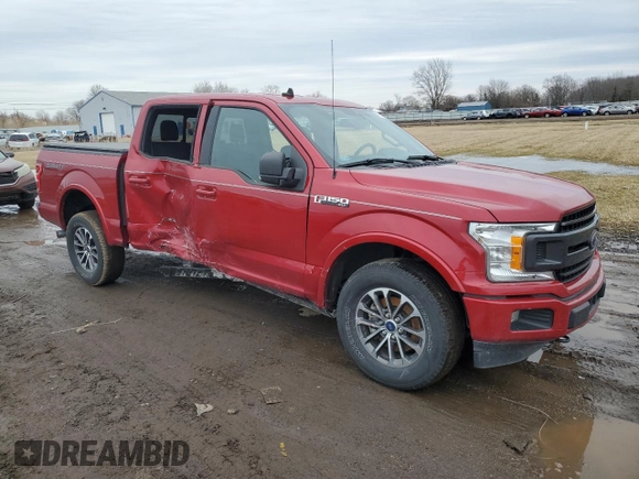 2020 Ford F-150 XL with VIN 1FTEW1EP4LKF53209, listed as a Copart auction lot 47538845 with 50,041 mi miles and Salvage Title. Bid and sale history available at DreamBid. Image 4.