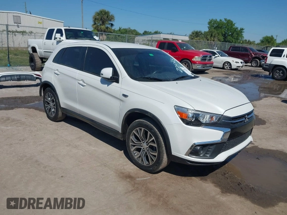 2019 Mitsubishi Outlander Sport ES 2.0 with VIN JA4AP3AUXKU028722, listed as a IAAI auction lot 41875610 with 71,728 mi miles. Bid and sale history available at carsss.com. Image 1.