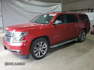 2015 Chevrolet Suburban LTZ with VIN 1GNSKKKC7FR299567, listed as a Copart auction lot 52944035 with 147,964 mi miles and Salvage Title. Bid and sale history available at DreamBid. Image 1.