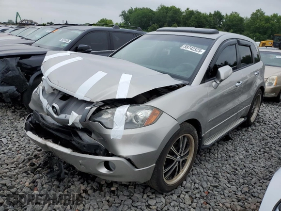 2009 Acura RDX Technology with VIN 5J8TB18549A003487, listed as a Copart auction lot 59742325 with 120,394 mi miles and Salvage title. Bid and sale history available at DreamBid. Image 1.