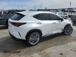 2025 Lexus NX 350h Premium z VIN 2T2GKCEZ1SC048421, wystawiony jako Copart lot #47616515 z przebiegiem 1 323 mil mil oraz Szkoda całkowita • Salvage title. Historia ofert i sprzedaży dostępna na DreamBid. Obrazek 3.