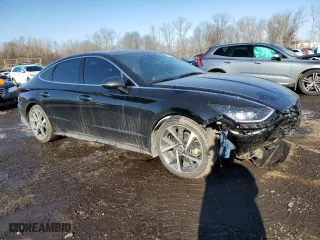 2022 Hyundai Sonata SEL Plus with VIN KMHL44J29NA239049, listed as a Copart auction lot 42486515 with 20,630 mi miles and Salvage Title. Bid and sale history available at carsss.com. Image 4.