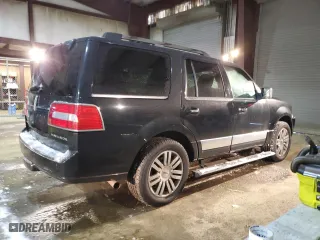 2009 Lincoln Navigator with VIN 5LMFU28569EJ01398, listed as a Copart auction lot 41881275 with 129,920 mi miles and Salvage Title. Bid and sale history available at carsss.com. Image 3.