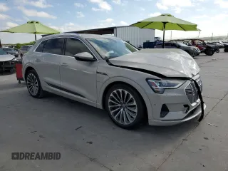 2019 Audi e-tron Prestige with VIN WA1VABGEXKB011122, listed as a Copart auction lot 48333563 with 25,542 mi miles. Bid and sale history available at carsss.com. Image 4.