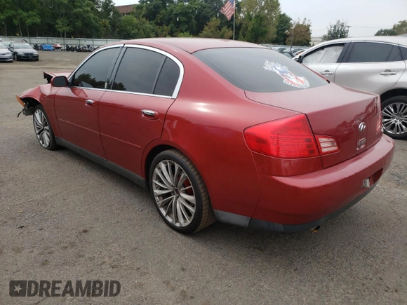 2003 Infiniti G35 with VIN JNKCV51E93M014626, listed as a Copart auction lot 71949144 with 211,211 mi miles and Salvage Title. Bid and sale history available at DreamBid. Image 2.
