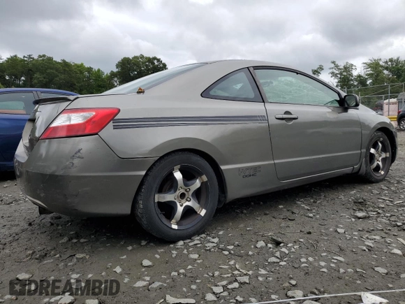2006 Honda Civic Cpe LX with VIN 2HGFG12666H529570, listed as a Copart auction lot 63172594 with 220,481 mi miles and Salvage Title. Bid and sale history available at carsss.com. Image 3.