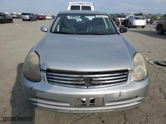 2004 Infiniti G35 Sedan w/Leather with VIN JNKCV51E14M113829, listed as a Copart auction lot 48323175 with NaN miles and Salvage Title. Bid and sale history available at carsss.com. Image 5.