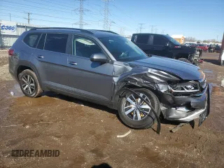 2022 Volkswagen Atlas SE with VIN 1V2LP2CAXNC515083, listed as a Copart auction lot 48060355 with 74,719 mi miles and Salvage title. Bid and sale history available at DreamBid. Image 4.