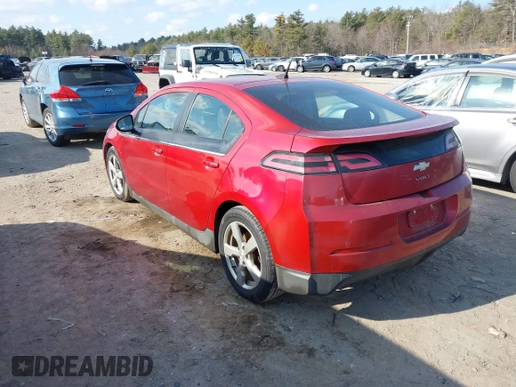 2013 Chevrolet Volt with VIN 1G1RB6E44DU111142, listed as a IAAI auction lot 41784615 with 143,359 mi miles and . Bid and sale history available at carsss.com. Image 3.