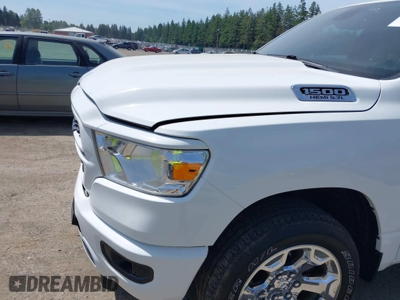 2022 Ram 1500 Big Horn with VIN 1C6SRFBT6NN164539, listed as a IAAI auction lot 42444414 with 54,343 mi miles and . Bid and sale history available at DreamBid. Image 20.