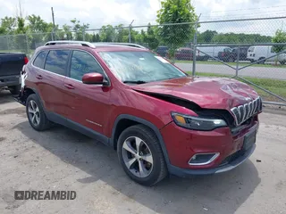 2019 Jeep Cherokee Limited with VIN 1C4PJMDXXKD323087, listed as a IAAI auction lot 42471210 with 57,839 mi miles and . Bid and sale history available at DreamBid. Image 1.