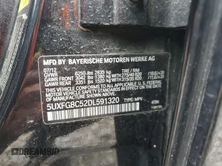 2013 BMW X6 xDrive50i z VIN 5UXFG8C52DL591320, wystawiony jako Copart lot #55245075 z przebiegiem Nie podano mil oraz Szkoda całkowita • Salvage title. Historia ofert i sprzedaży dostępna na DreamBid. Obrazek 13.