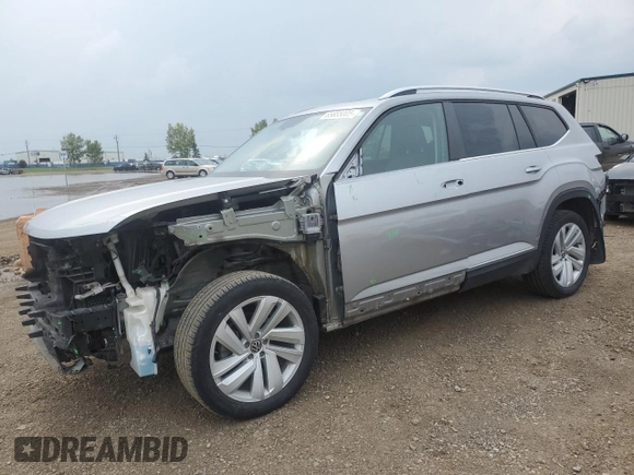 2021 Volkswagen Atlas SEL with VIN 1V2BR2CA6MC550823, listed as a Copart auction lot 65885005 with 158,380 mi miles and Salvage title. Bid and sale history available at DreamBid. Image 1.
