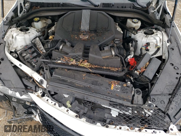 2020 Cadillac CT5 V-Series with VIN 1G6DV5RW3L0136282, listed as a Copart auction lot 60639485 with 47,882 mi miles and Salvage title. Bid and sale history available at DreamBid. Image 11.