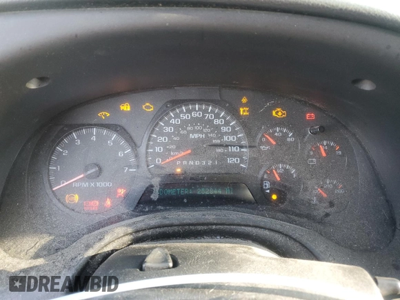 2008 Chevrolet TrailBlazer 3LT with VIN 1GNDT13S582231818, listed as a Copart auction lot 52579845 with 252,844 mi miles and Salvage Title. Bid and sale history available at DreamBid. Image 9.
