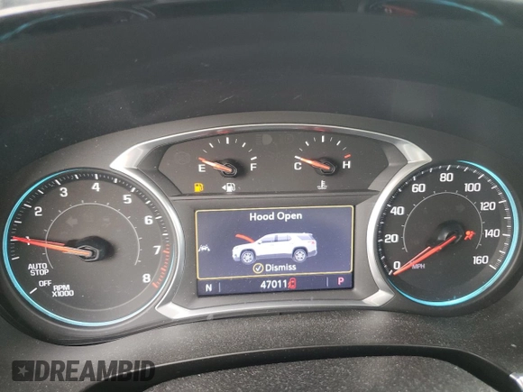 2022 Chevrolet Traverse LT Cloth with VIN 1GNEVGKW7NJ129251, listed as a Copart auction lot 54088695 with 47,011 mi miles and Salvage title. Bid and sale history available at DreamBid. Image 9.