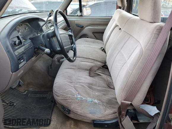 1995 Ford F-150 with VIN 1FTEF14N6SLA05558, listed as a Copart auction lot 82989934 with 0 mi miles and Salvage Title. Bid and sale history available at carsss.com. Image 7.
