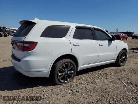 2021 Dodge Durango SXT Plus with VIN 1C4RDHAG3MC519067, listed as a Copart auction lot 77274694 with 101,103 mi miles and Salvage Title. Bid and sale history available at DreamBid. Image 3.