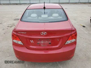 2013 Hyundai Accent GLS with VIN KMHCU4AE4DU451767, listed as a Copart auction lot 43948285 with 40,878 mi miles and Salvage Title. Bid and sale history available at DreamBid. Image 6.