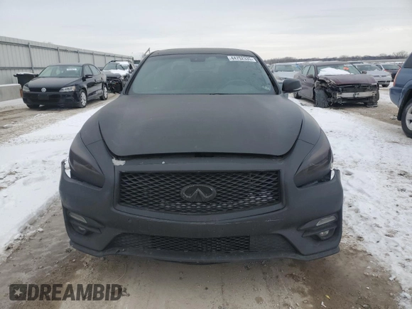 2017 Infiniti M37 with VIN JN1BY1AR1HM770588, listed as a Copart auction lot 44752335 with 0 mi miles and Salvage Title. Bid and sale history available at carsss.com. Image 5.