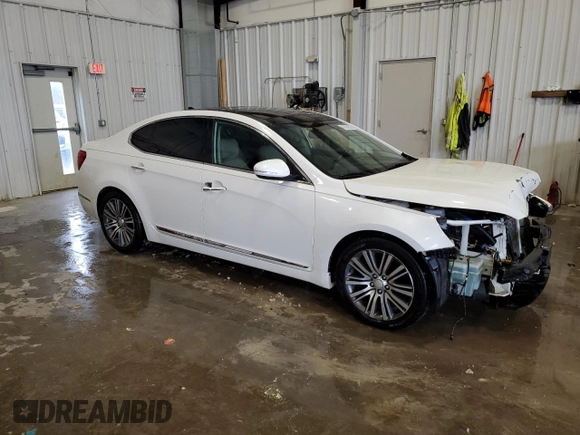 2014 Kia Cadenza Premium with VIN KNALN4D77E5148540, listed as a Copart auction lot 47878235 with 135,058 mi miles and Non Repairable. Bid and sale history available at carsss.com. Image 4.