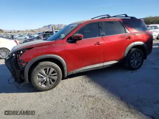 2023 Nissan Pathfinder SV with VIN 5N1DR3BA8PC256051, listed as a Copart auction lot 85950184 with 22,025 mi miles and Salvage Title. Bid and sale history available at carsss.com. Image 1.