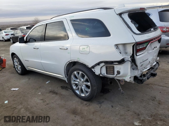 2018 Dodge Durango Citadel with VIN 1C4RDJEG6JC176929, listed as a Copart auction lot 85669654 with 78,373 mi miles and Salvage title. Bid and sale history available at DreamBid. Image 2.